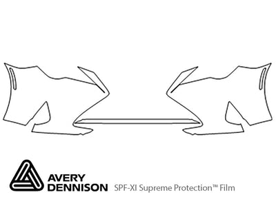 rc Avery Dennison Clear Bra Bumper Precut PPF Diagram