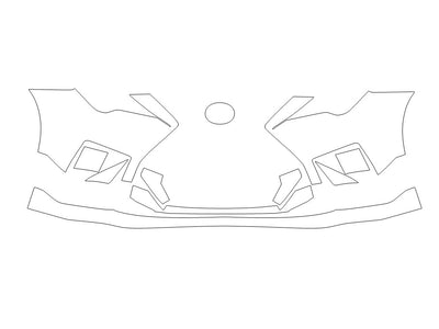 rc 3M Clear Bra Bumper Precut PPF Diagram