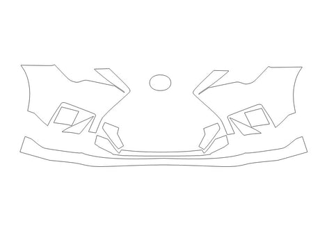 rc 3M Clear Bra Bumper Precut PPF Diagram