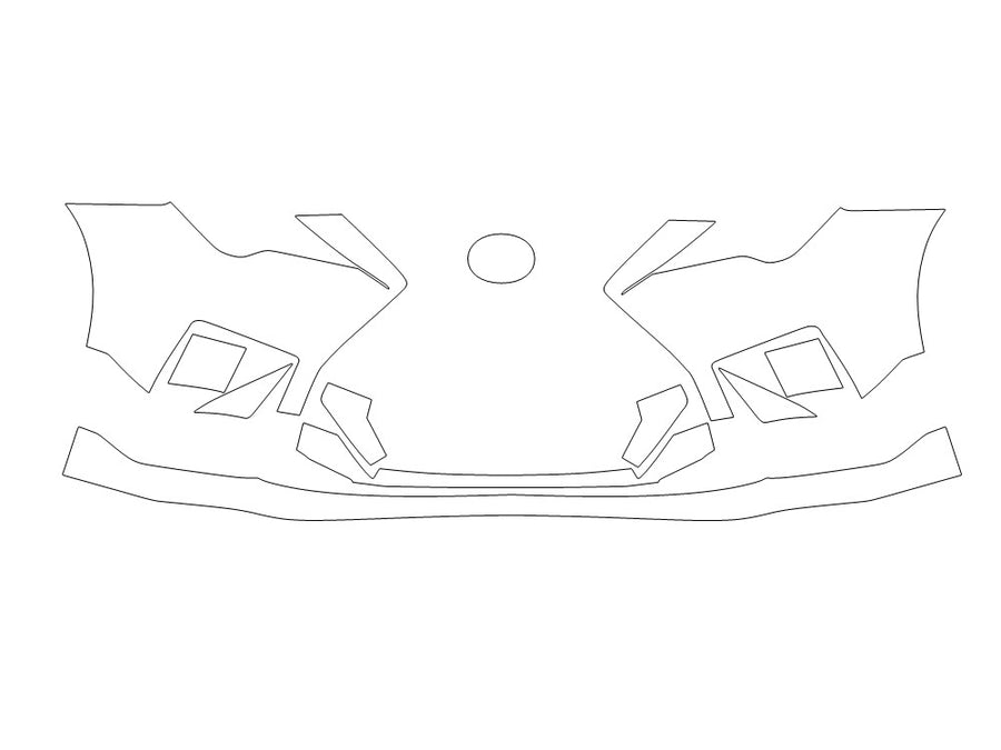 rc Avery Dennison Clear Bra Bumper Precut PPF Diagram