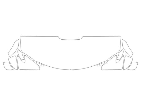 rc Avery Dennison Clear Bra Hood Precut PPF Diagram