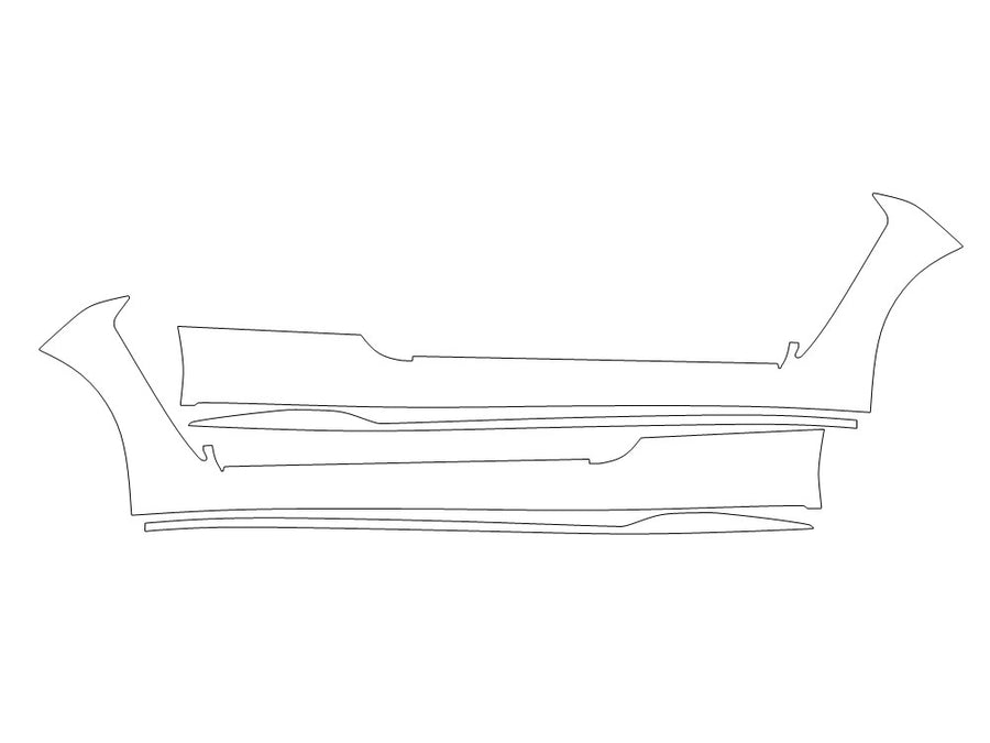 rc Avery Dennison Clear Bra Door Cup Precut PPF Diagram