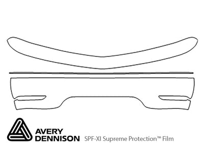 rx Avery Dennison Clear Bra Bumper Precut PPF Diagram