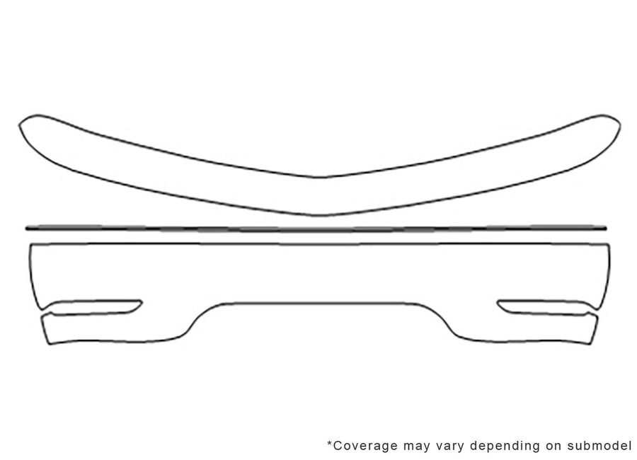 rx Avery Dennison Clear Bra Bumper Precut PPF Diagram