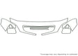rx Avery Dennison Clear Bra Hood Precut PPF Diagram