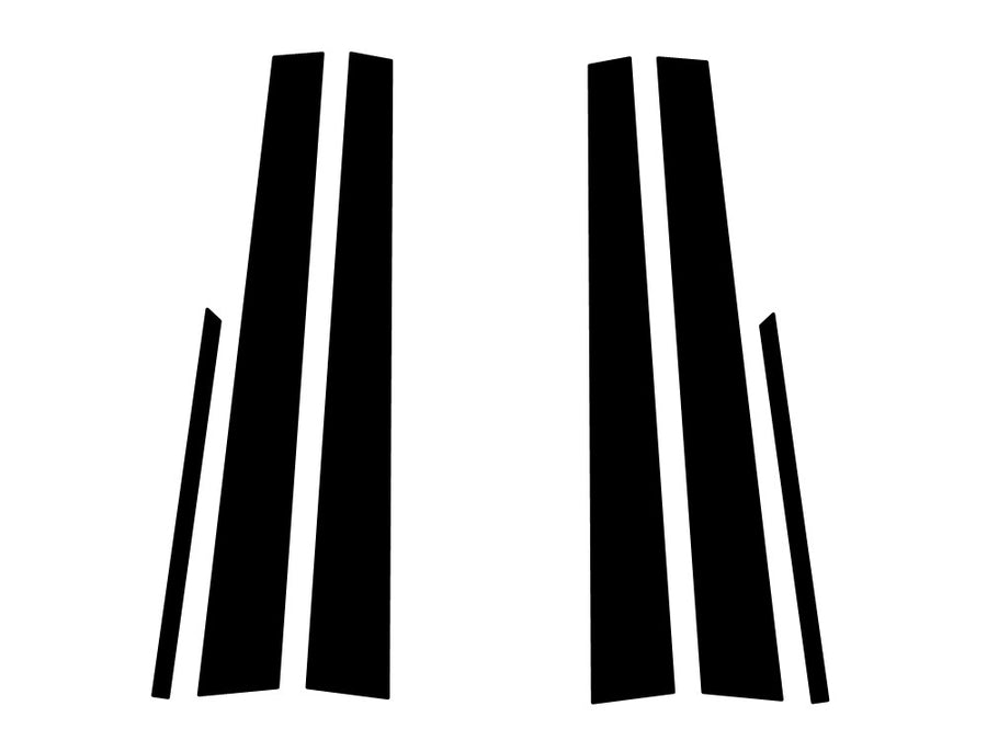 lexus rx 1999-2003 Carbon Fiber Pillar Trim Diagram