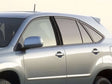 lexus rx 1999-2003 Brushed Aluminum Black Pillar Cover Diagram