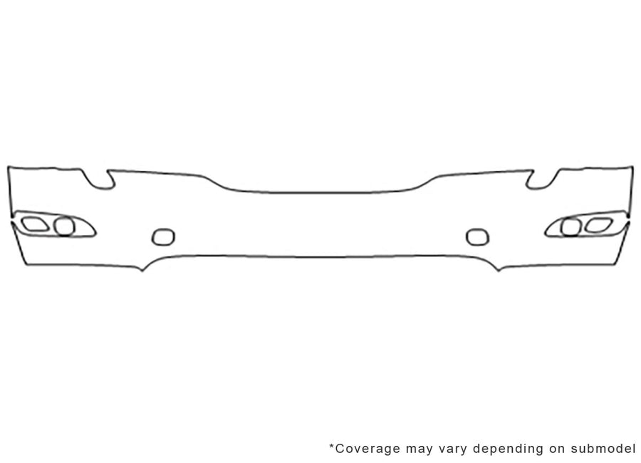 rx Avery Dennison Clear Bra Bumper Precut PPF Diagram