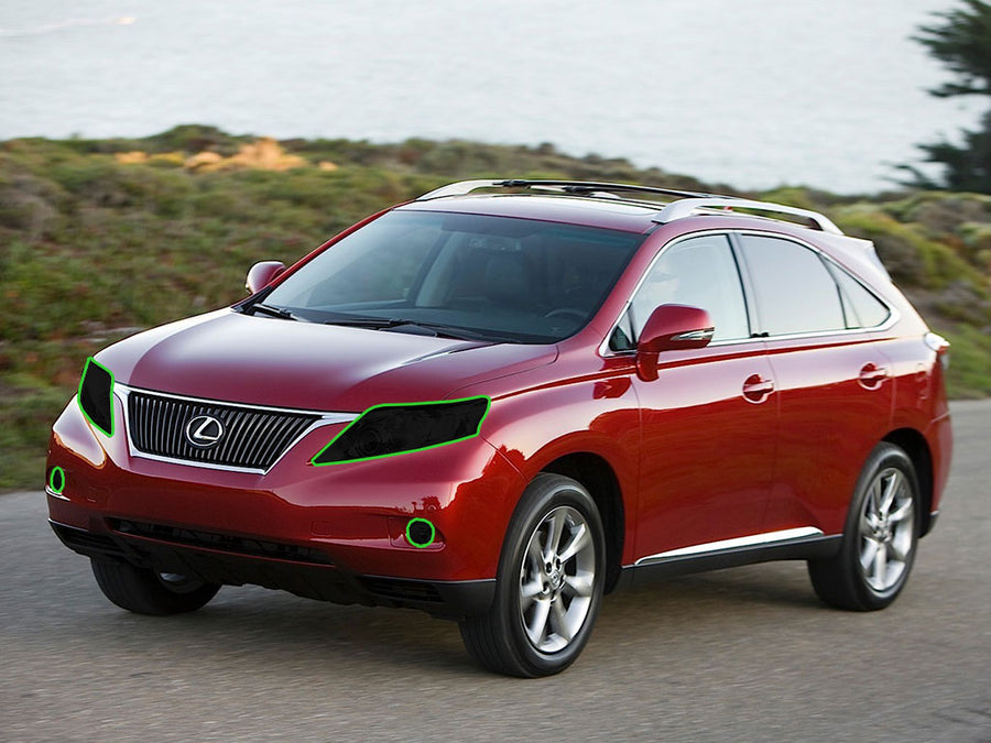 lexus rx 2004-2009 Headlight Tint Location