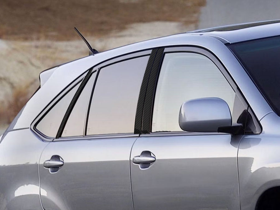 lexus rx 2004-2009 Carbon Fiber Pillar Cover Diagram