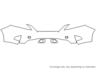 rx Avery Dennison Clear Bra Bumper Precut PPF Diagram