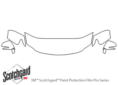 rx 3M Clear Bra Hood Precut PPF Diagram