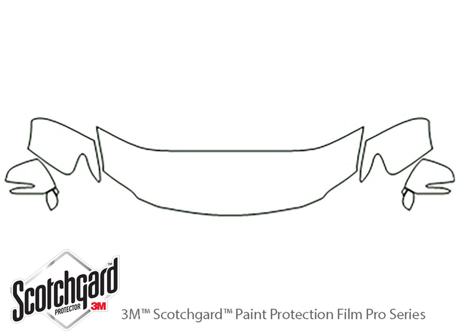 rx 3M Clear Bra Hood Precut PPF Diagram