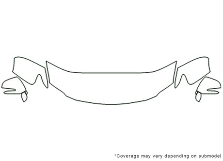 rx Avery Dennison Clear Bra Hood Precut PPF Diagram