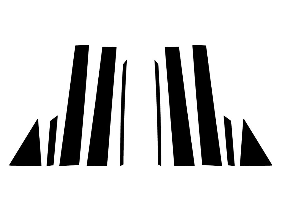 lexus rx 2010-2015 Carbon Fiber Pillar Trim Diagram