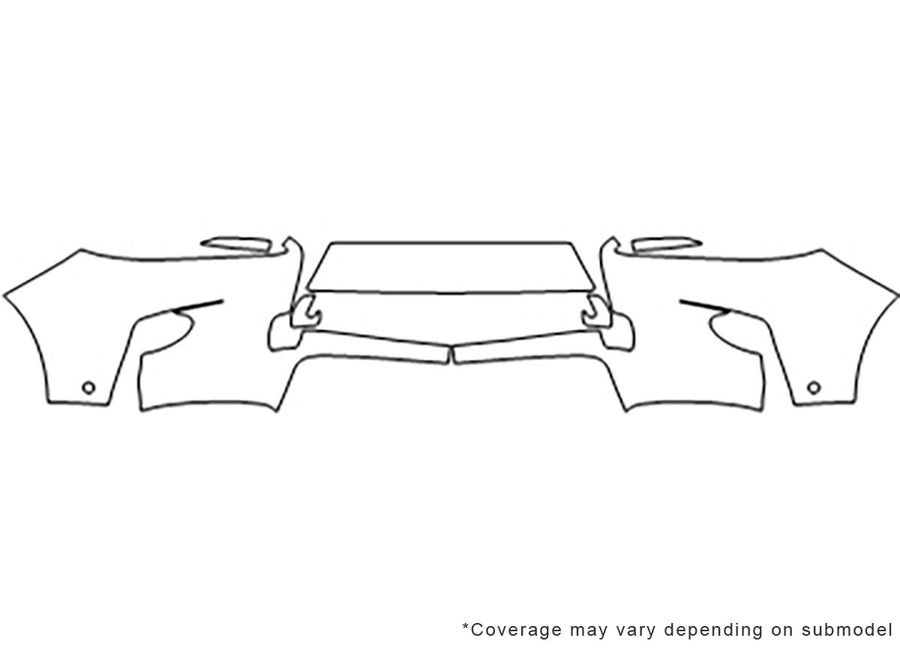 rx Avery Dennison Clear Bra Bumper Precut PPF Diagram