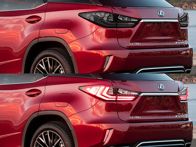 rx Before and After Smoked Taillights