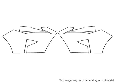 rx 3M Clear Bra Bumper Precut PPF Diagram