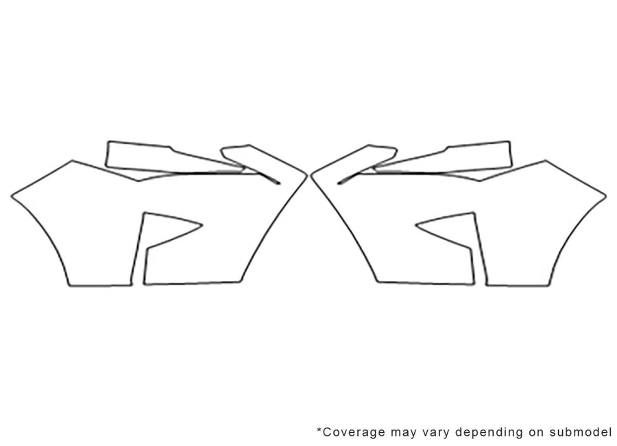rx Avery Dennison Clear Bra Bumper Precut PPF Diagram