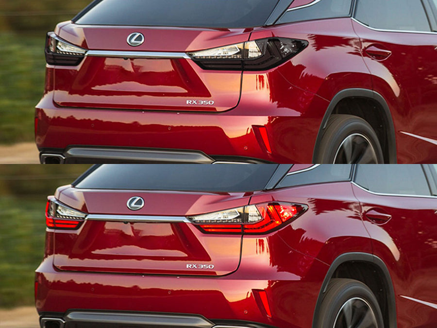 rx Before and After Smoked Taillights