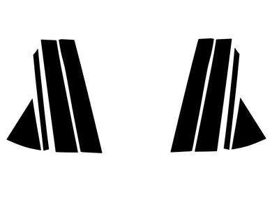 lexus rx 2023-2024 Matte Black Pillar Trim Diagram