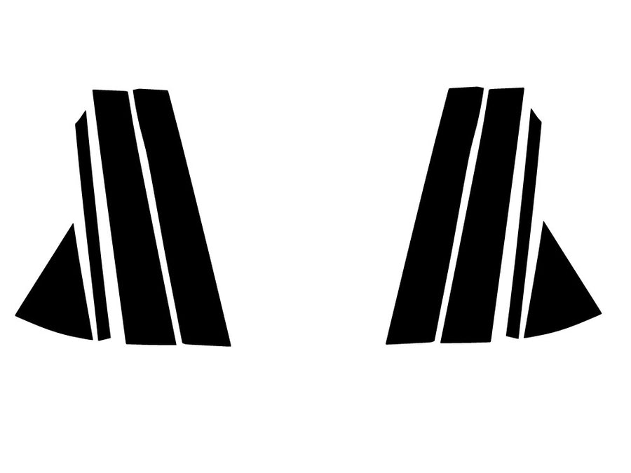 lexus rx 2023-2024 Matte Black Pillar Trim Diagram
