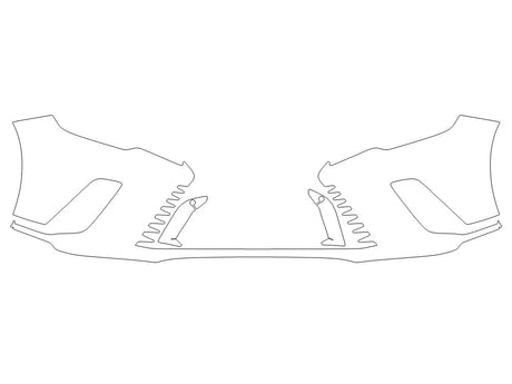 rx 3M Clear Bra Bumper Precut PPF Diagram