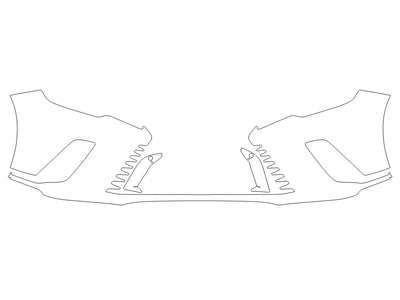 rx Avery Dennison Clear Bra Bumper Precut PPF Diagram