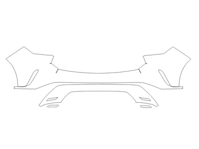 rx Avery Dennison Clear Bra Door Cup Precut PPF Diagram