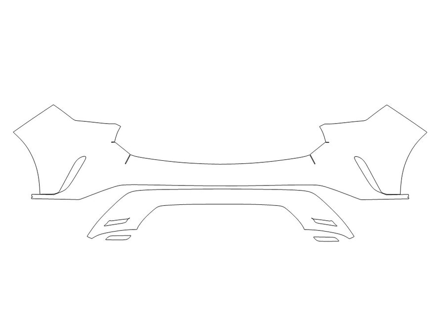rx Avery Dennison Clear Bra Door Cup Precut PPF Diagram