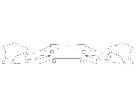 rz 3M Clear Bra Door Cup Precut PPF Diagram