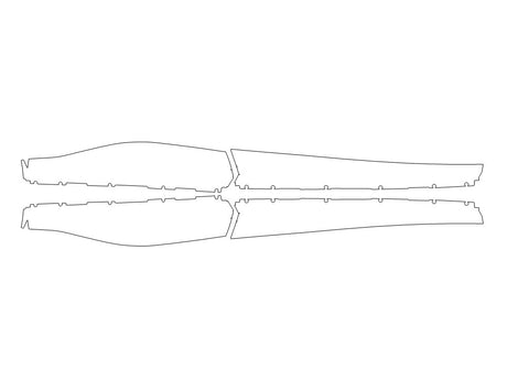 rz 3M Clear Bra Door Cup Precut PPF Diagram