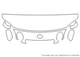 sc Avery Dennison Clear Bra Hood Precut PPF Diagram