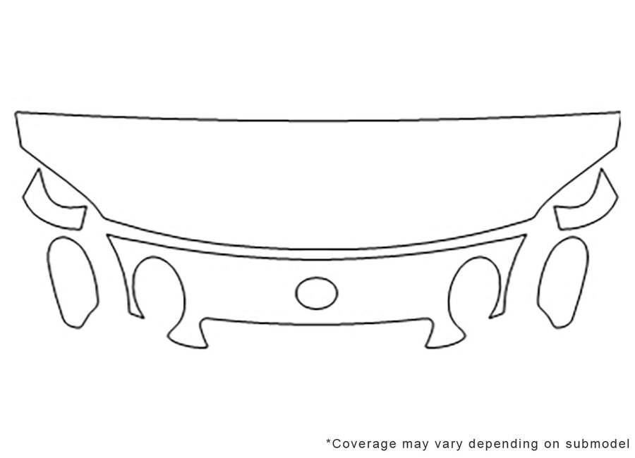 sc Avery Dennison Clear Bra Hood Precut PPF Diagram