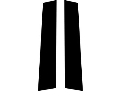 lexus sc 1992-2000 Carbon Fiber Pillar Trim Diagram