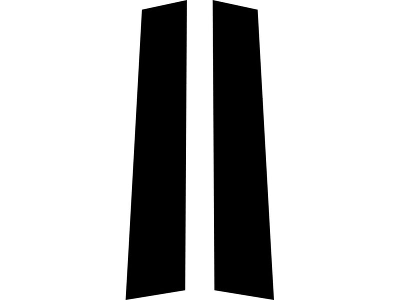 lexus sc 1992-2000 Matte Black Pillar Trim Diagram