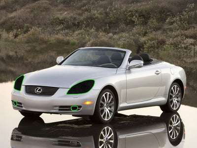lexus sc 2002-2010 Headlight Tint Location