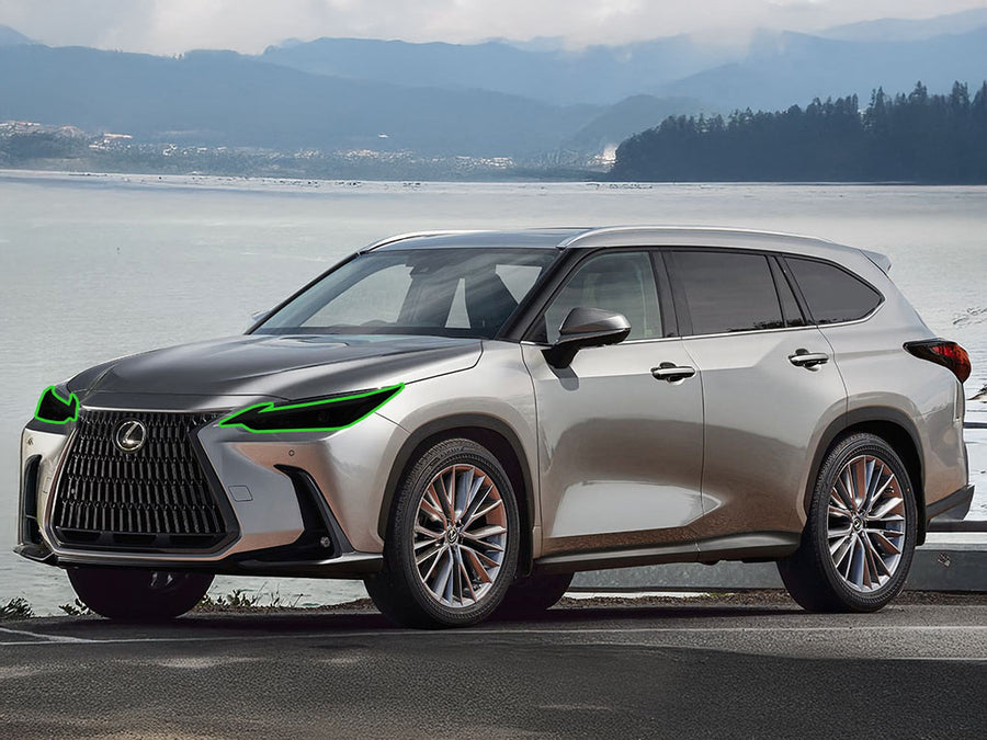 lexus tx 2024-2025 Headlight Tint Location