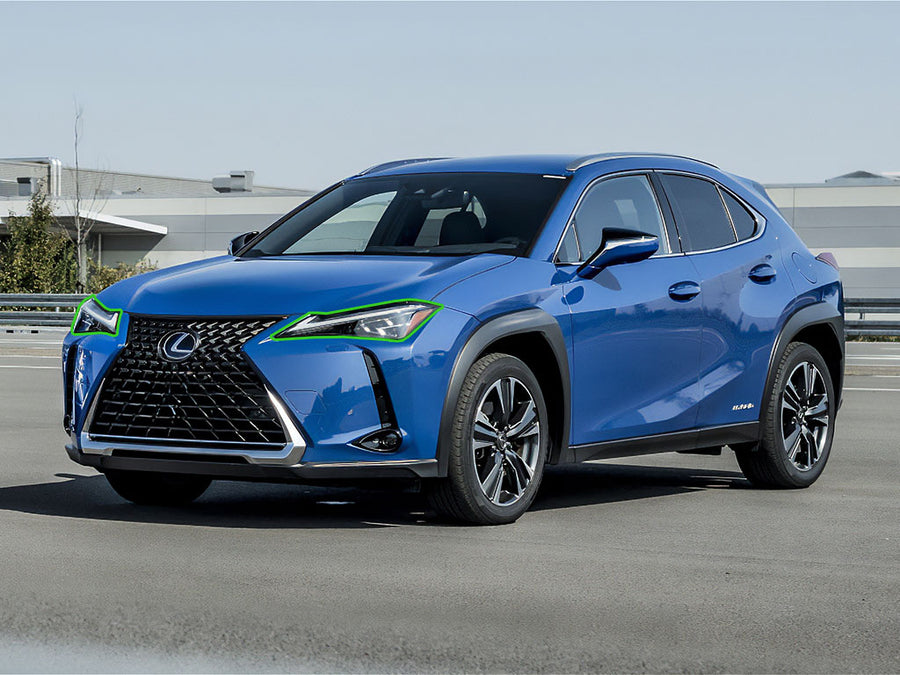 lexus ux 2023-2025 Headlight Protection Installation Location