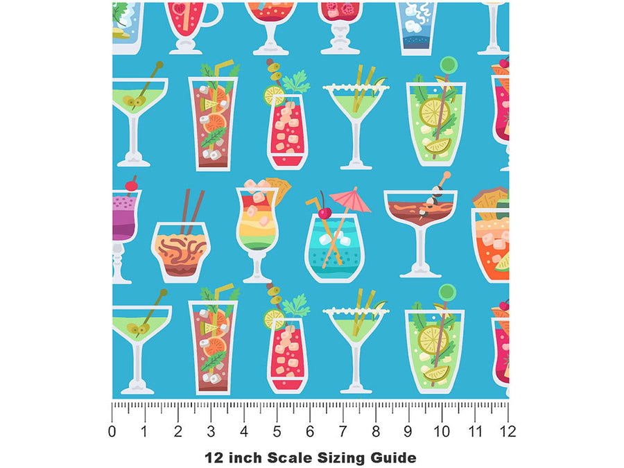 Liberating Libations Alcohol Vinyl Film Pattern Size 12 inch Scale~Rwraps Liberating Libations Alcohol Sizing Chart~2