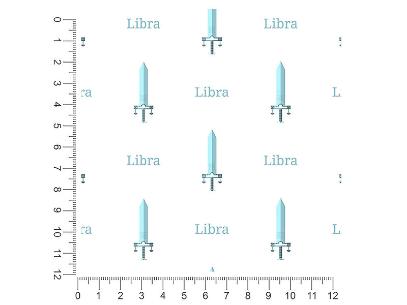 libra swords astrology 1ft x 1ft Craft Sheets