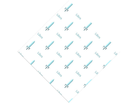 Libra Swords Astrology Vinyl Wrap Pattern