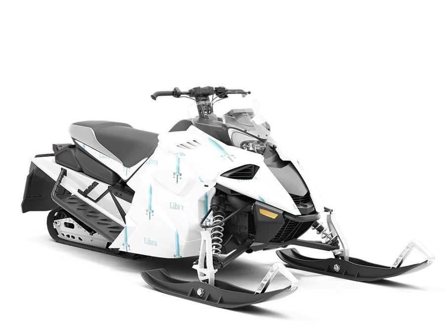 Libra Swords Astrology Custom Wrapped Snowmobile