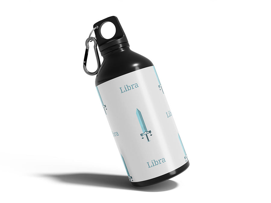 libra swords astrology Water Bottle DIY Stickers