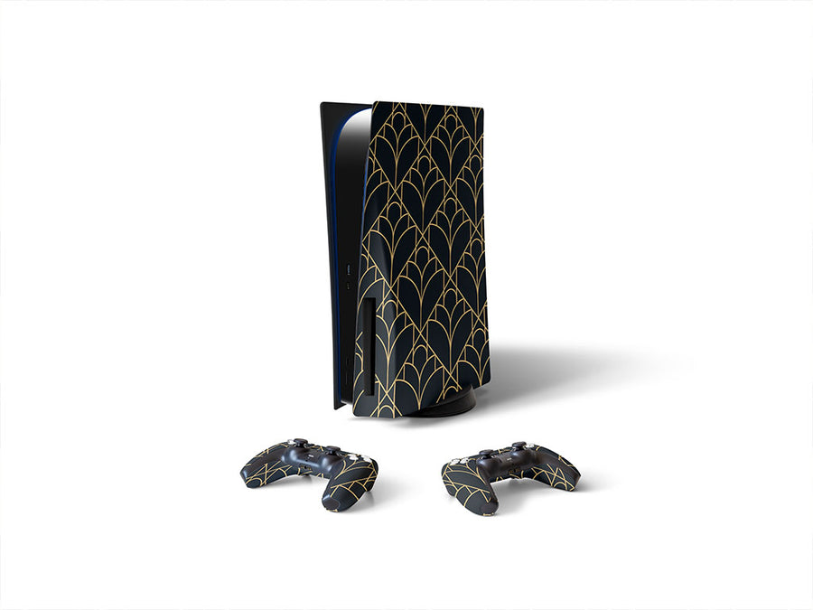library visit art deco Sony PS5 DIY Skin