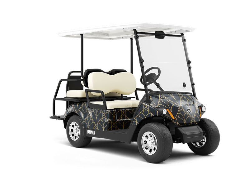 Library Visit Art Deco Wrapped Golf Cart