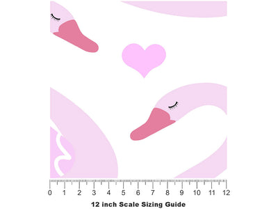 Lifelong Love Birds Vinyl Film Pattern Size 12 inch Scale~Rwraps Lifelong Love Birds Sizing Chart~2