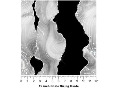 Light Appears Gemstone Vinyl Film Pattern Size 12 inch Scale~Rwraps Light Appears Gemstone Sizing Chart~2