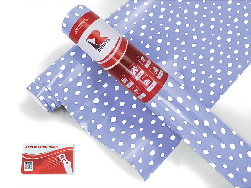 light blue polka dot Craft Vinyl Roll