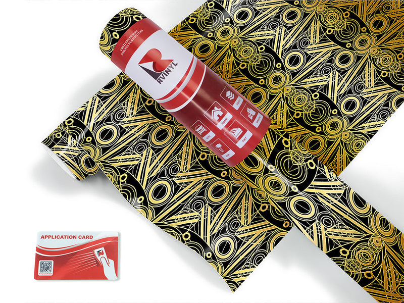 like clockwork art deco Craft Vinyl Roll